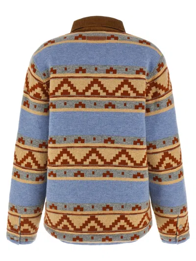 Guest In Residence Western Industry Quilted Wool And Cashmere-blend Jacket In Blue