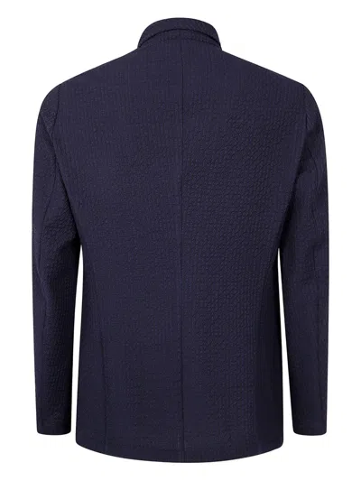 Emporio Armani Split Jacket Clothing In Blue