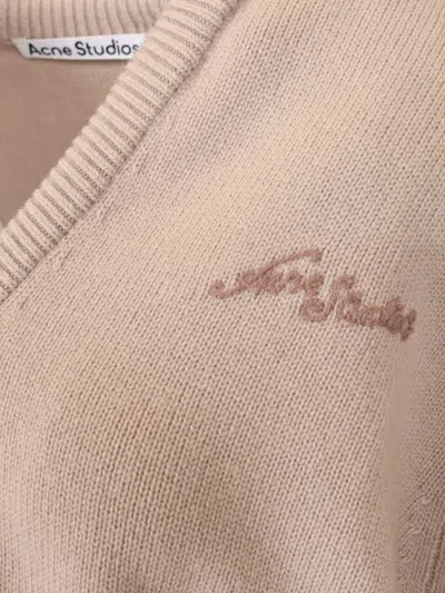 Acne Studios Wool Sweater Knitwear Grey In Pink