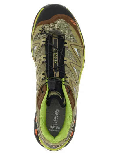 Salomon Rounded Toe Sneakers With Logo-printed Mesh In Multi