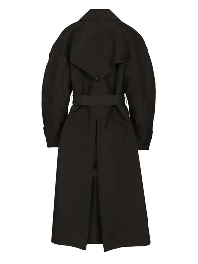 Moncler Genius X Ee72 By Edward Enninful Zake Long Trench Coat In Black