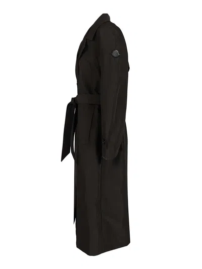 Moncler Genius X Ee72 By Edward Enninful Zake Long Trench Coat In Black