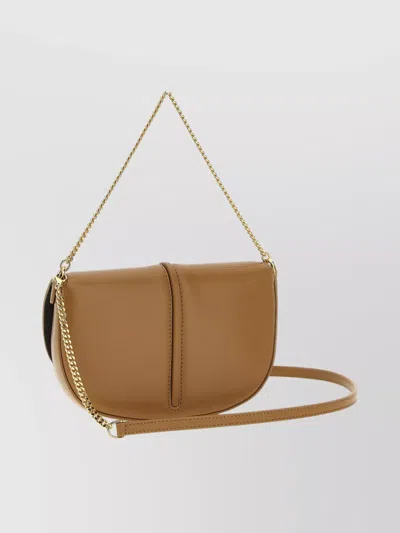 Fendi Women Wallet On Chain Graphy Leather Shoulder Bag In Brown