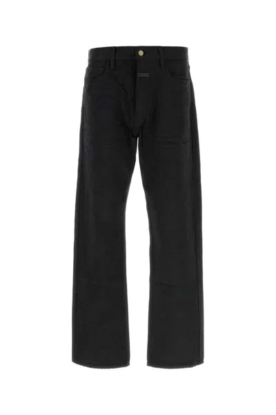 Fear Of God Black Denim  Jeans In Black