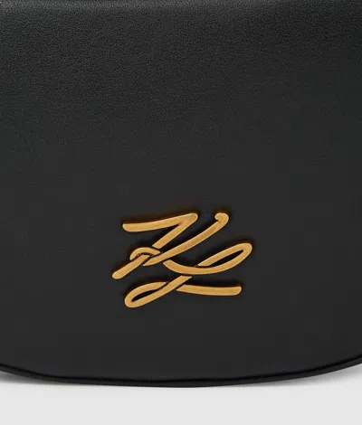 Karl Lagerfeld K/autograph Small Moon Bag In Black