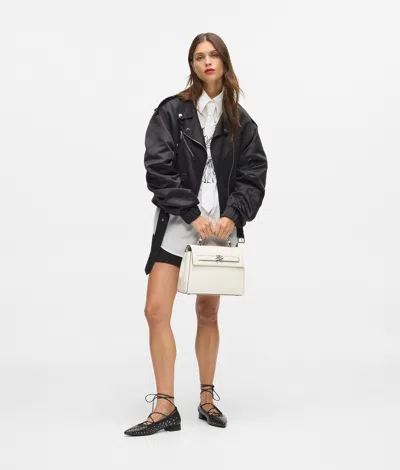 Karl Lagerfeld Logo-plaque Crossbody Bag In White