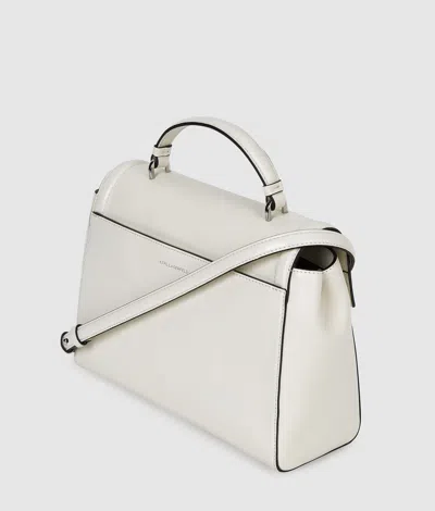 Karl Lagerfeld Logo-plaque Crossbody Bag In White