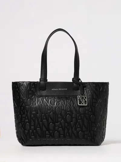 Armani Exchange Tote Bag  Woman Color Black In Black