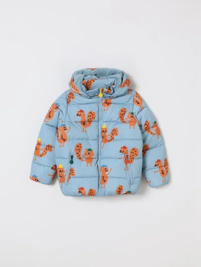 Stella Mccartney Squirrel Print Puffer Jacket In Blue