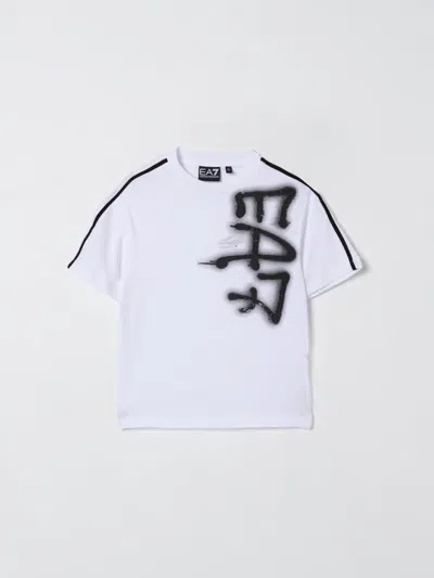 T恤 EA7 儿童 颜色 白色