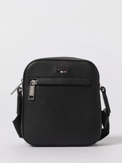 Hugo Boss Reporter Bag Con Logo In Rilievo Nero In Black