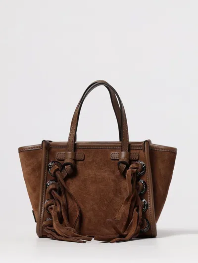 Gianni Chiarini Tassel-embellished Suede Tote Bag In Brown