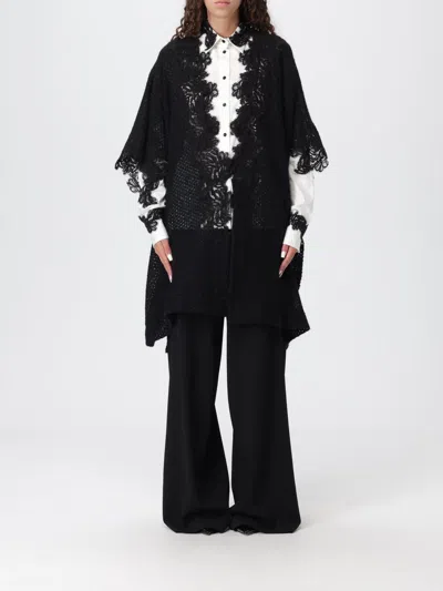 Ermanno Scervino Life Coat  Woman Color Black In Black