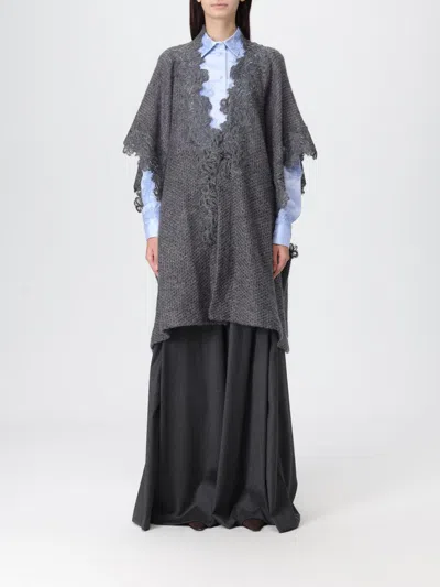 Ermanno Scervino Life Coat  Woman Color Charcoal In Gray