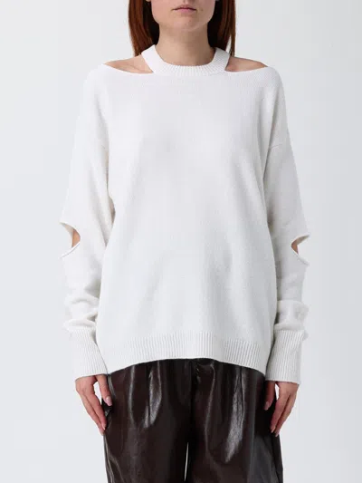 Federica Tosi Cutout Round-neck Sweatshirt In Black