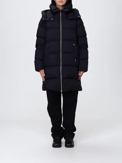 Moose Knuckles Belle Dune Long Puffer Coat In Black