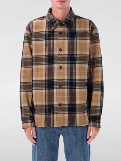 Apc A.p.c. Blue Shirts Men In Blue