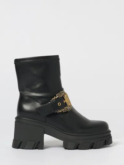 Versace Jeans Couture Boots  Woman Color Black In Black