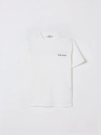 T恤 MSGM KIDS 儿童 颜色 白色