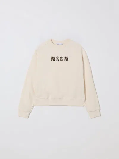 Msgm Sweater  Kids Kids Color Cream In White