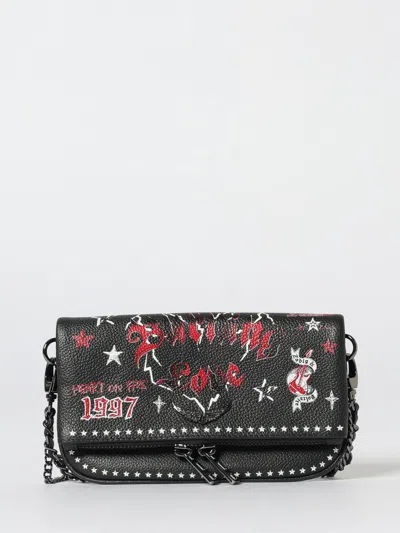 Zadig & Voltaire Punk Star Shoulder Bag In Black
