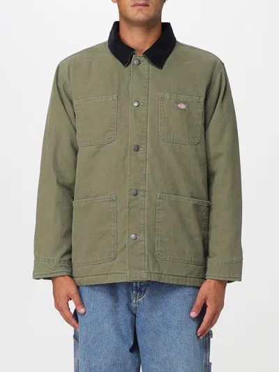 Dickies Relaxed Fit Jacket Corduroy Collar In Green