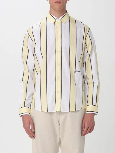 Jacquemus Simon Shirt Buttoned Cuffs Striped Pattern In White