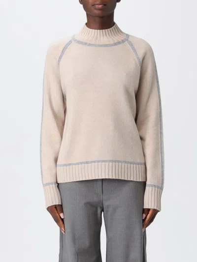Max Mara Pescara Sweater In Wool And Cashmere In Neutral