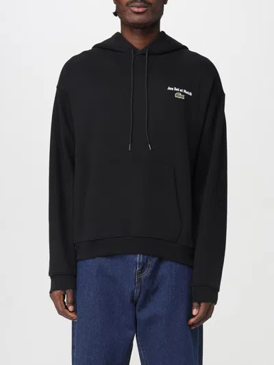 Lacoste Sweatshirt With Logo And Print In Black
