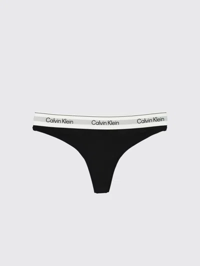 Calvin Klein Tanga Avec Élastique Logotypé In Animal Print