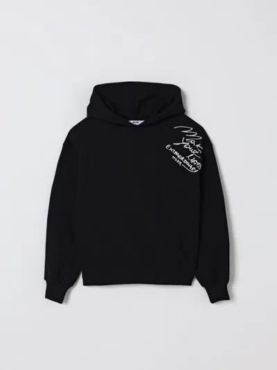 Msgm Logo-embroidered Hoodie In Multi