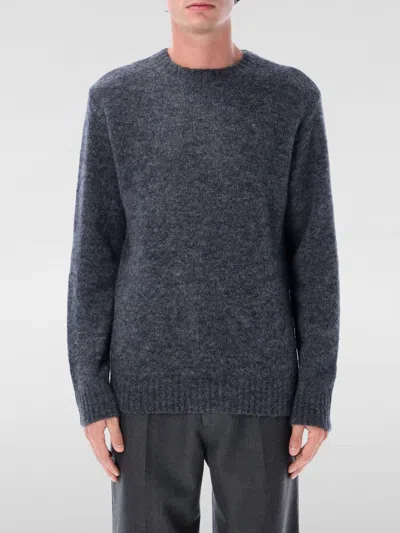 Apc A.p.c. A.p.c. Lucas Alpaca Blend Crew Neck Sweater In Blue