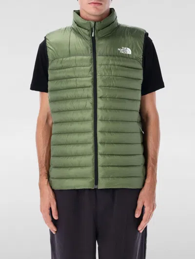 The North Face Men Green Logo Puffer Vest, Xl Luxury Jackets For Men Darveys In Green