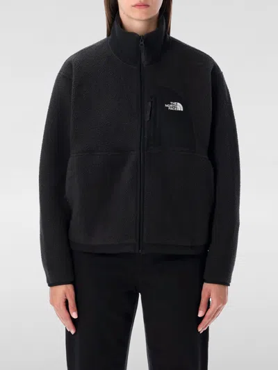 The North Face Full Zip Jacket High Collar In Black