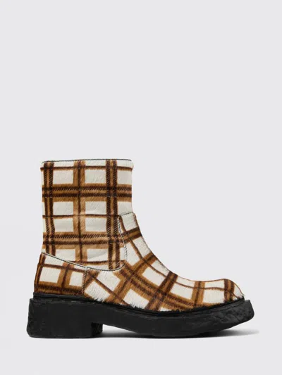 Camperlab Vamonos Checked Zip Boots In Multi