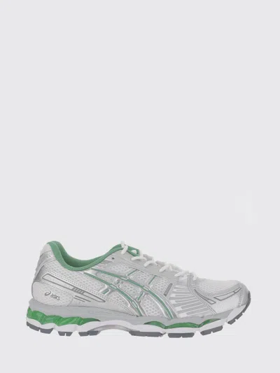 Asics Breathable Mesh And Synthetic Leather Sneakers In Gray
