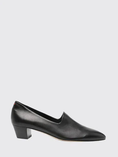 Aeyde Gabby Block Heel Round Toe Pumps In Black