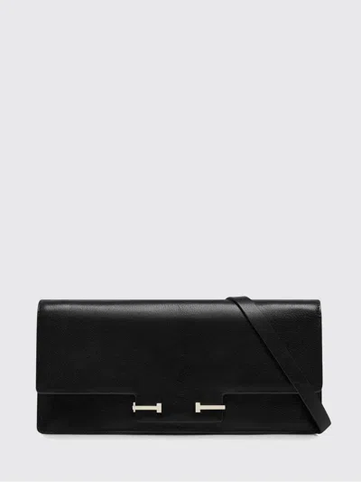 Tom Ford Black Leather Crossbody Bag In Black