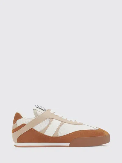 Chloé Kick Brown And White Sneakers In Mesh And Leather In Multi