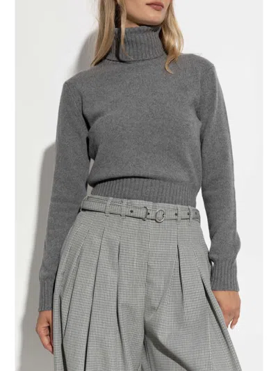 Ami Alexandre Mattiussi Ami Paris Slim Tonal Adc Sweater Clothing In Gray