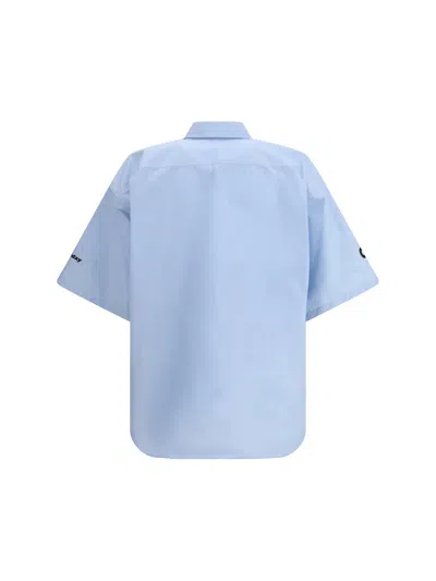 Balenciaga Ceo Uniform Logo Shirt And Blouse Light Blue In Blue