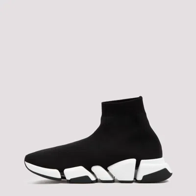 Balenciaga Technical 3d Recycled Knit Speed 2.0 Sneakers In Black