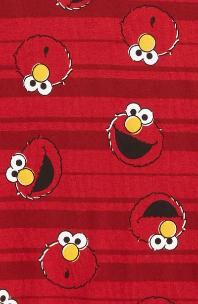 Mighty Fine Elmo Stripes T-shirt In Red