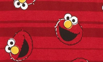 Mighty Fine Elmo Stripes T-shirt In Red