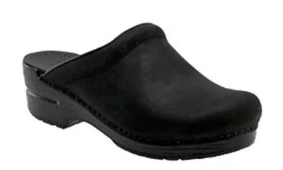 Dansko Women's Sonja Mule - Medium Width In Black Oiled In Black