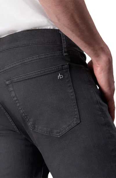 Rag & Bone Fit 2 Aero Stretch Jeans In Charcoal Gray In Black