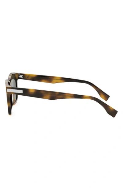 Fendi Essential 54mm Geometric Sunglasses In Brown