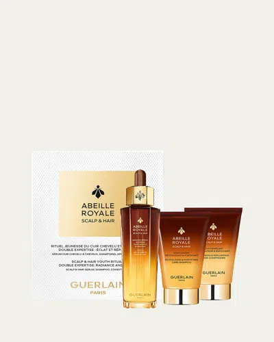 Guerlain Limited Edition Abeille Royale Scalp & Hair Youth Ritual Set ($170 Value!) In Transparent