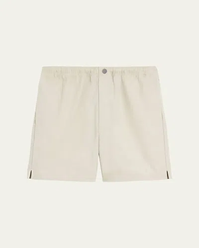 Theory Men's Easy Stretch Canvas Shorts In Neutral