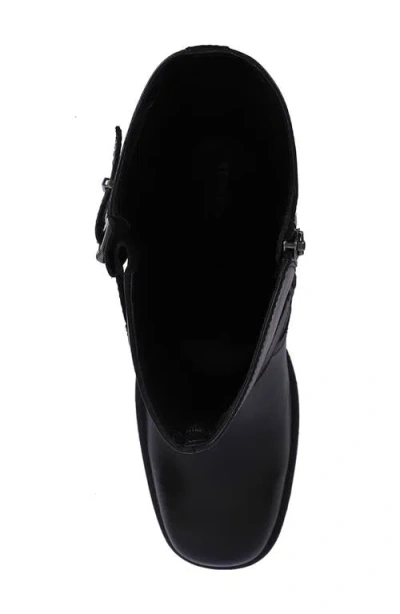 Kenneth Cole Janice Block Heel Engineer Boot In Black